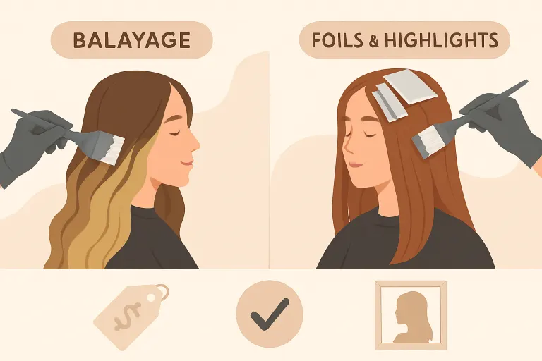 Balayage vs Foils & Highlights: Prices, Differences & How to Choose (2026)