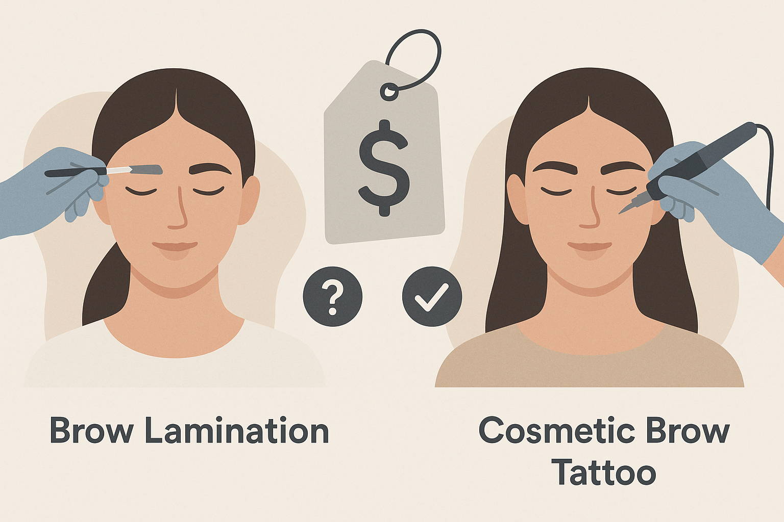 Brow Lamination vs Cosmetic Brow Tattoo: Prices, Differences & How to Choose (2026)