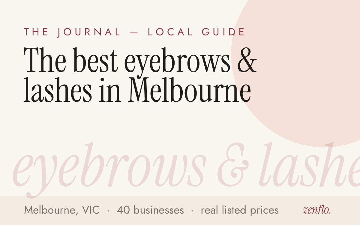 The best eyebrows & lashes in Melbourne