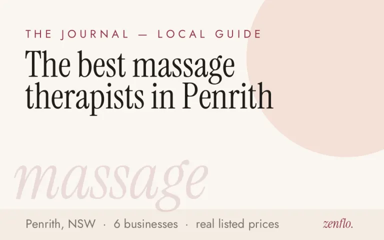 The best massage therapists in Penrith
