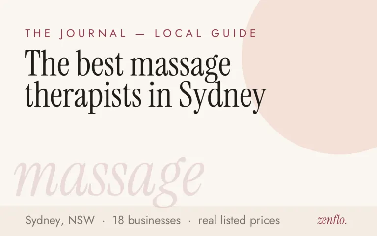 The best massage therapists in Sydney