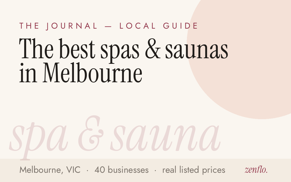 The best spas & saunas in Melbourne